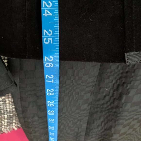 Coldwater Creek Blazer Jacket Womens Sz 8  Black Cotton Velvet Satin Trim Tuxedo - Picture 9 of 10